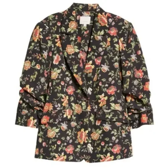Cinq a Sept Kylie Provence Floral 3/4 Sleeve Blazer - Picture 1 of 9